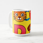 Classic Animal Design Koffie Mok (Voorkant links)