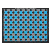 Classic Argyle Blue Black Diamond, speciaal gepers Tafelkleed (Voorkant (Horizontaal))