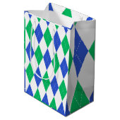 Classic Argyle Pattern - Golffeest Medium Cadeauzakje (Achterkant Gekanteld)
