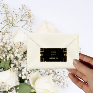 Classic Art Deco  retouradres Etiket