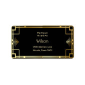 Classic Art Deco  retouradres Etiket (Voorkant)
