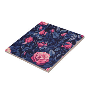 Classic Art Deco Roos Tegels voor binnenvloeren Tegeltje