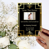 Classic Art Deco  Save the Dates Kaart