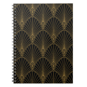 Classic Art Deco Seamless Pattern. Geometrische St Notitieboek