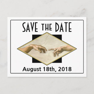 Classic Art Gay Wedding Bewaar de datum Aankondigingskaart