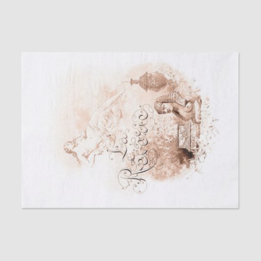 Classic Art-ontkoppeling Tissuepapier (Voorkant)