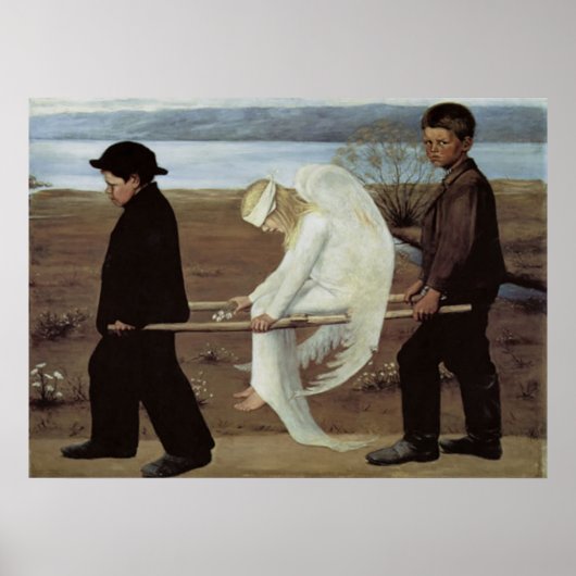 Classic art Wounded Angel poster print (Devant)