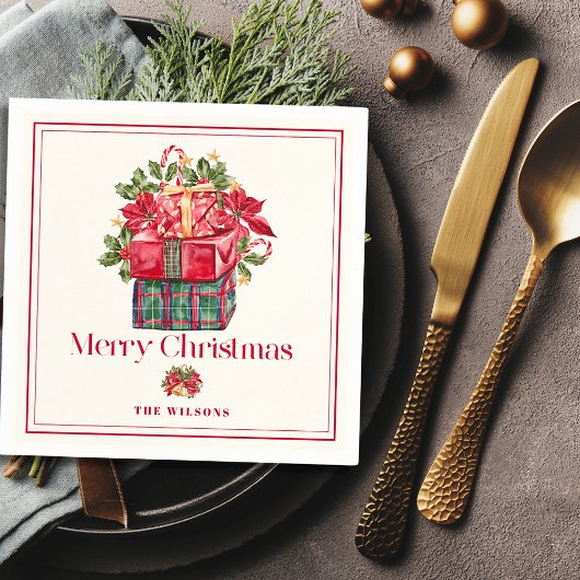 Classic Assorted Cadeaus Kerstvakantie Servet