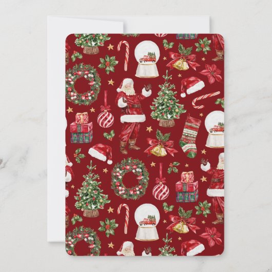 Classic Assorted Presents Christmas Holiday Party Kaart (Achterkant)