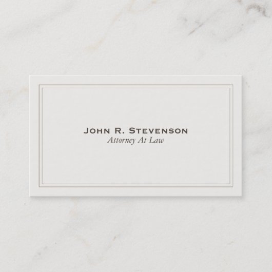 Classic Attorney Visitekaartje (Voorkant)