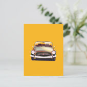 Classic auto Aankondigingskaart (Staand voorkant)