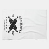 Classic Bake Master moederdag aangepaste zwarte te Theedoek (Horizontaal)