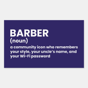 Classic Barber Definition Sticker