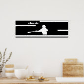 CLASSIC BASEBALL SWING POSTER (Keuken)