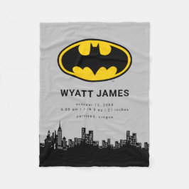 Classic Batman-symbool | Nieuwe babygeboortelastje Fleece Deken