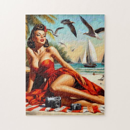Classic Beauty Pinup Legpuzzel (Verticaal)