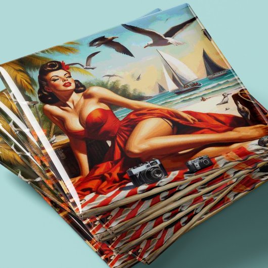 Classic  Beauty Pinup Magneet