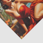 Classic  Beauty Pinup Tissuepapier (Detail)