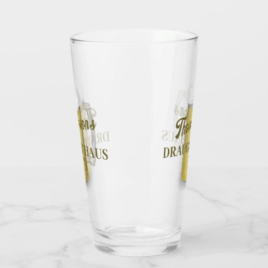 Classic Beer Retro gepersonaliseerd Glas (Links)