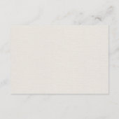 Classic beige Botanical Wedding Details Informatiekaartje (Achterkant)