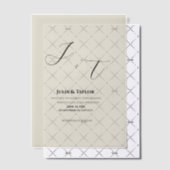 Classic Beige vellum Elegant Invitation Vellum Uitnodigingen (Offset (Uitnodiging))
