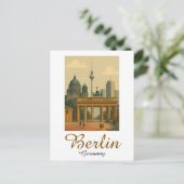 Classic  Berlijn Duitsland Landmark Briefkaart (Staand voorkant)