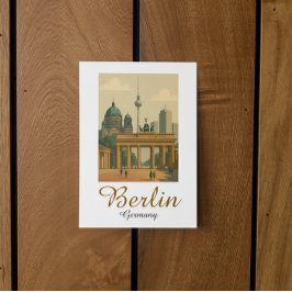 Classic Berlijn Duitsland Landmark Briefkaart