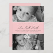 CLASSIC BIRTH ANNOUNCTION AANKONDIGING (Voorkant / Achterkant)