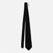 Classic Black and Light Blue Dot Tie for Him Stropdas (Achterkant)