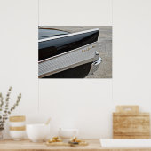 Classic Black Bel Air Car Arrière Fender Poster (Cuisine)