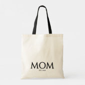 Classic Black Caps Mom Established Tote Bag (Achterkant)