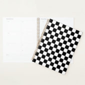 Classic black checkerboard planner (Display)