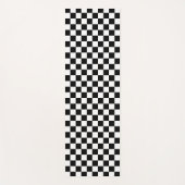 Classic black checkerboard yogamat (Voorkant)