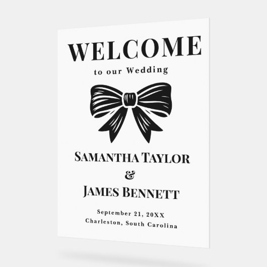 Classic Black Cravate Mariage Entrée (Angle)