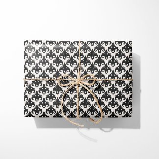 Classic Black Damask Cadeaupapier