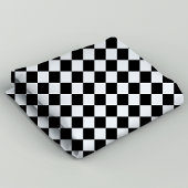 Classic Black en White Checkered Pattern Stof