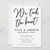 Classic Black en White Elopement Reception (Voorkant)