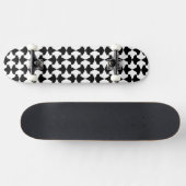 Classic Black en White Muslim Mamluks Pattern Skateboard (Horizontaal)