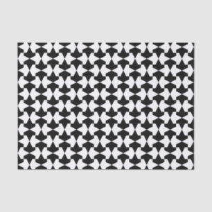 Classic Black en White Muslim Mamluks Pattern Tissuepapier