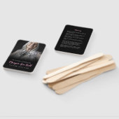 Classic Black Funeral Memorial Hand Fan Handwaaier (Niet-gemonteerd)