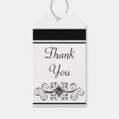 Classic Black "Hartelijk dank" CadeauLabels (Voorkant)