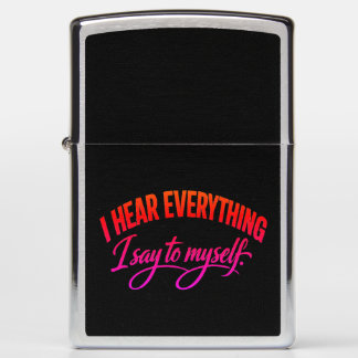 Classic black I I hear everything I say to myself