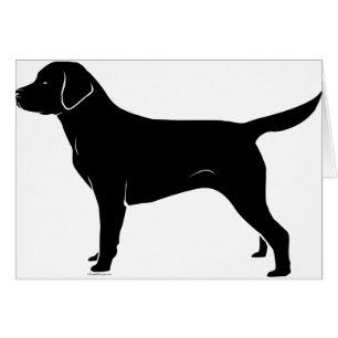 Classic Black Labrador Retriever Silhouette