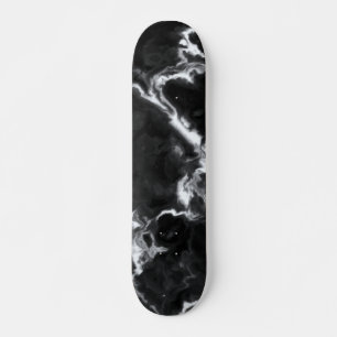 Classic Black Marble grijs wit personaliseert dij Skateboard