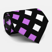 Classic Black Pink Pset Unisex Stropdas (Opgerold)