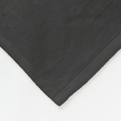Classic Black Script Elegant Weddenschap Aangepast Fleece Deken (Hoek)
