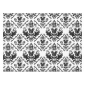 Classic Black White Damask Pattern - Stijlvolle af Tafelkleed (Voorkant (Horizontaal))