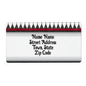 Classic Black White Harlequin Diamond Argyle Etiket (Voorkant)