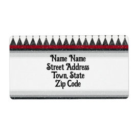 Classic Black White Harlequin Diamond Argyle Etiket