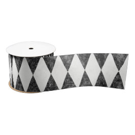 Classic Black White Harlequin Diamond Argyle Lint